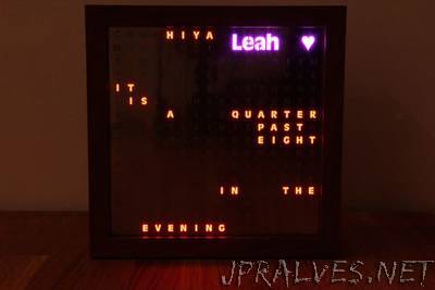 A Word Clock Built with Love