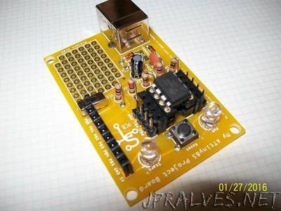 ATtiny V-USB Project Board