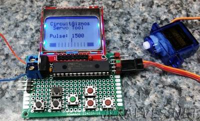 Servo Tester with Graphic LCD