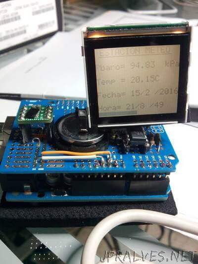 Pressure and temperature Arduino indicator