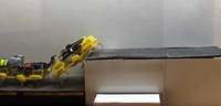 Two VelociRoACH Robots Cooperatively Climb a Step Taller than Their Size