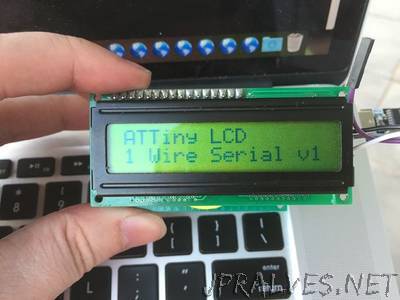 1 Wire LCD Controller for Arduino
