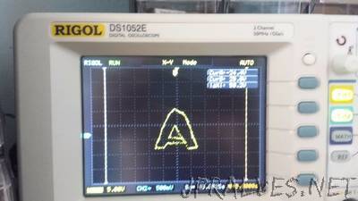 Display letters and words on the oscilloscope