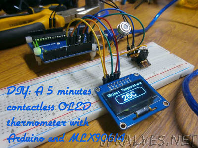 DIY: A 5 Minutes Contactless OLED Thermometer With Arduino And MLX90614