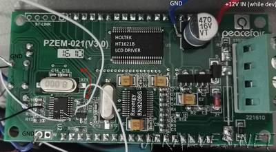 Peacefair pzem-021 energy meter hacked SPI to SERIAL out AVR mega 88