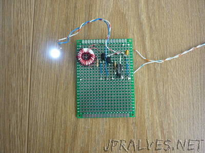 Joule Thief With Ultra Simple Control of Light Output