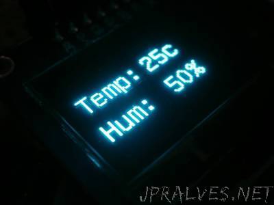 Arduino OLED Thermometer And Hygrometer With DHT11
