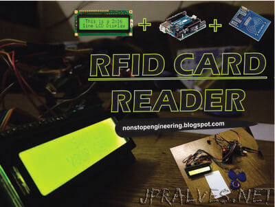 RFID Card reader with Arduino,RFID-RC522 and LCD 16x2