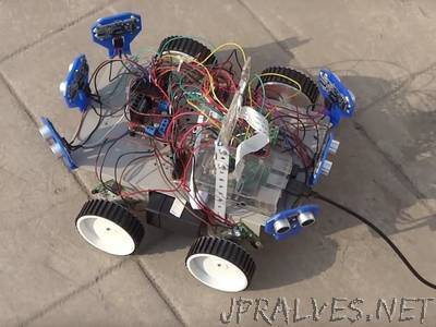 Six Ultrasonic Sensors !!! | Raspberry Pi Robot