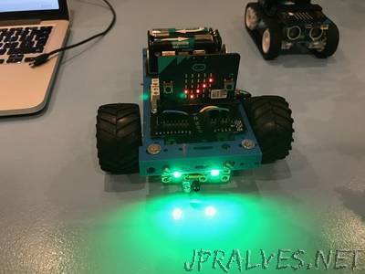 Object avoidance Microbit Robot using the Kitronik motor controller