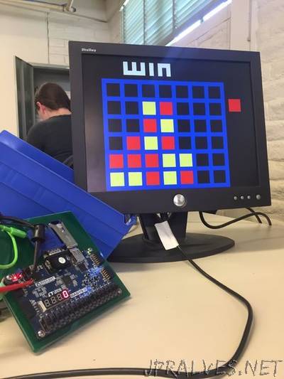 Connect Four - Assembly and VHDL by Chloe Eusebio and Kent Zhang
