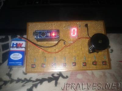8 Player Quizz Buzzer System Using Arduino