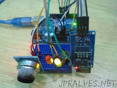 IoT Smoke Alarm with Arduino, ESP8266, and a Gas Sensor