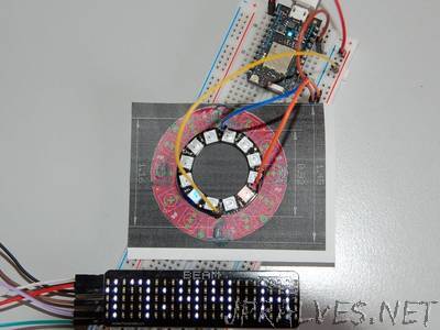 MyLight-Clock with NeoPixel Ring 12 Controlled by Photon