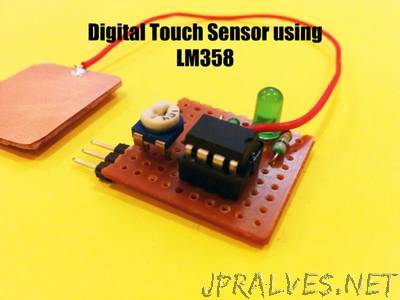 Digital Touch Sensor Using LM358