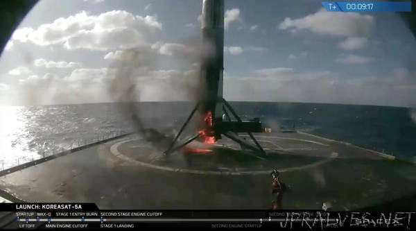 SpaceX Aces Another Rocket Landing After Launching Korean Satellite