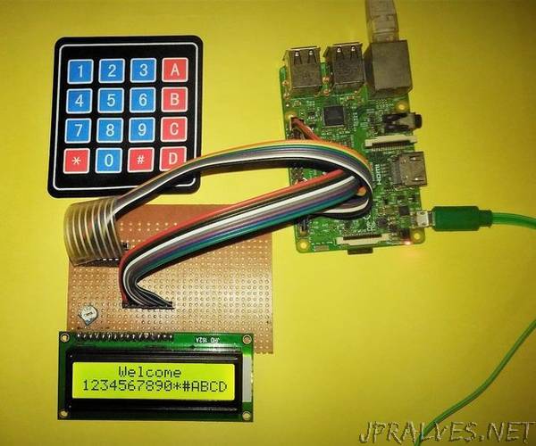 Interface 16x2 Alphanumeric LCD And4x4 Matrix Keypad With Raspberry Pi3