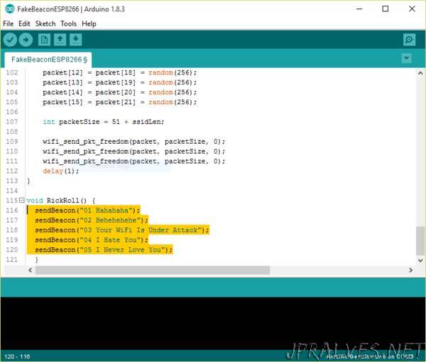 Troll Your Neighbors with This Espressif ESP8266/ESP32-Based Wi-Fi Rickroll  Beacon 