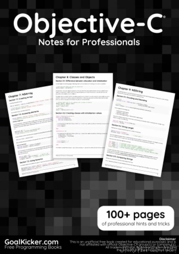 Objective-C Notes for Professionals book