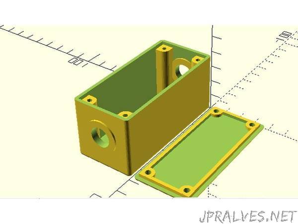Customizable Project Box With Lid Screws and 2 Holes