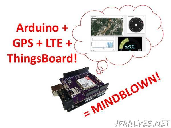 LTE Arduino GPS Tracker + IoT Dashboard