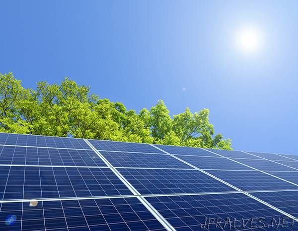 High efficiency solar power conversion allowed by a novel composite material