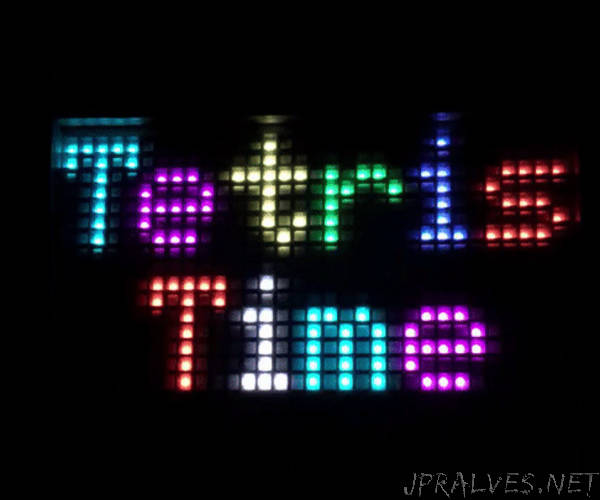 Tetris Time on a P10 RGB Matrix With ESP8266