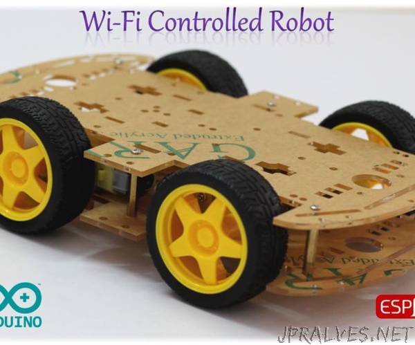 Wi-Fi Controlled 4-Wheeled Robot