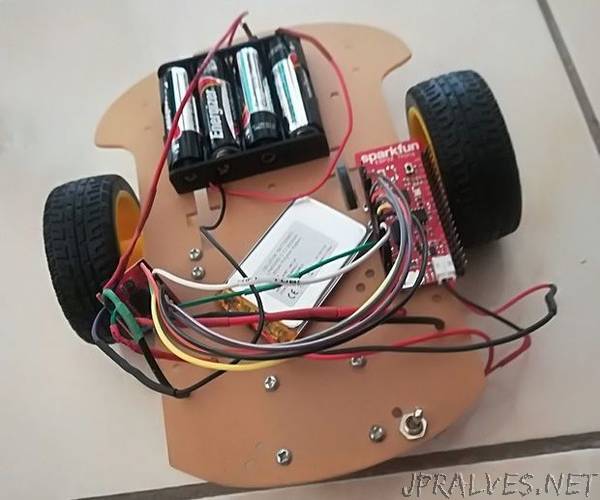 Rolling Robot With ESP32 Thing and TB6612FNG Driver, Controlled by Android Over BLE