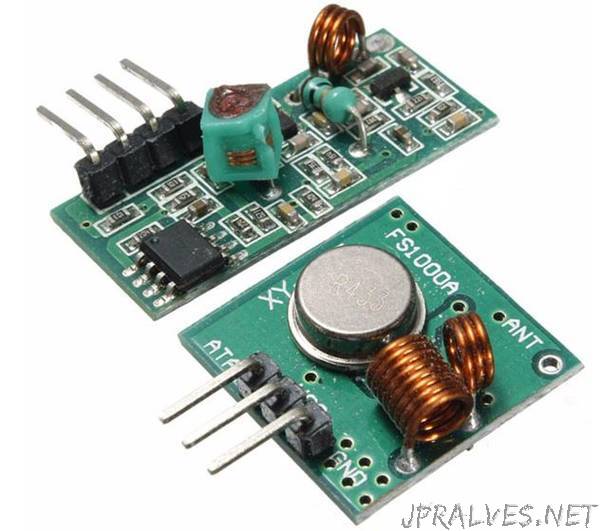 Using The 433MHZ RF Transmitter And Receiver With Arduino