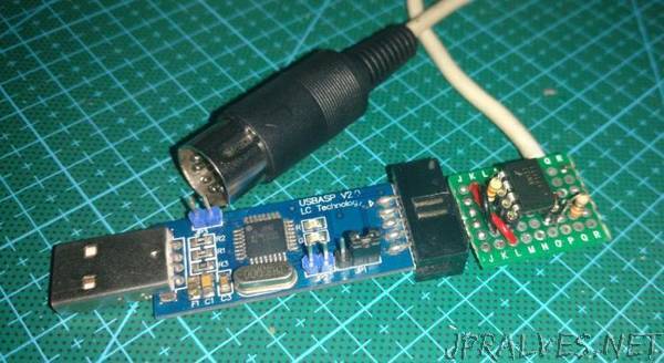 Hacking an AVR programmer to function as a USB MIDI interface