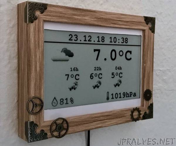 Steampunk Weather Monitor