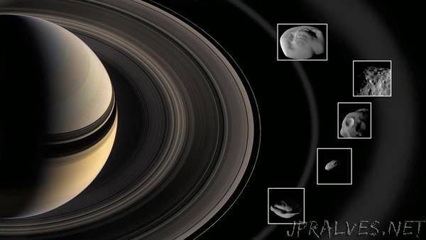 NASA's Cassini Finds Saturn's Rings Coat Tiny Moons