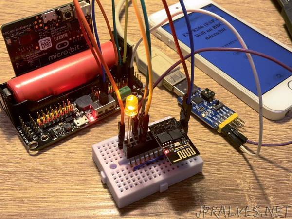 WiFi Web Server on BBC micro:bit and ESP-01 (ESP8266)