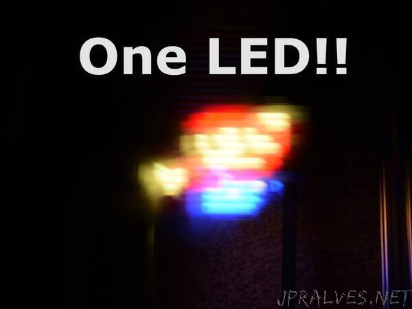 Creating Images Using One LED