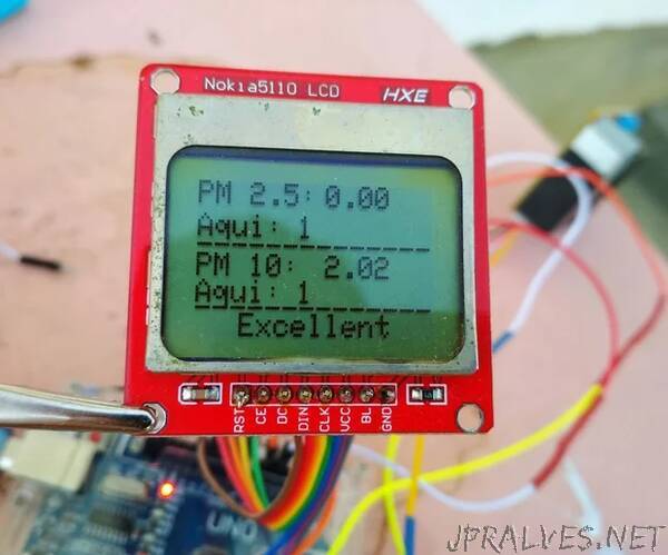 Air Quality Monitoring With DSM501A With Nokia LCD