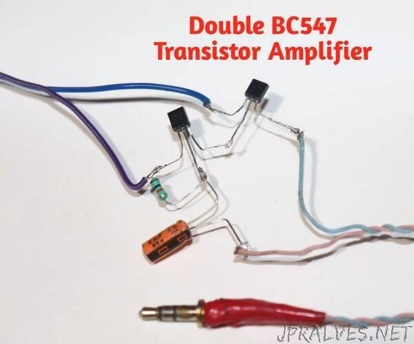 BC547 Double Transistor Audio Amplifier