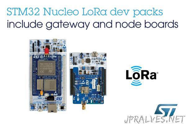 Affordable LoRa® Development Packs from STMicroelectronics Jump-Start Projects Leveraging Large-Scale LPWAN Connectivity