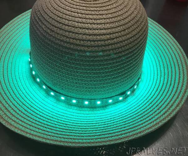 Arduino Buzzer/Light Temperature Alert Hat Prototype