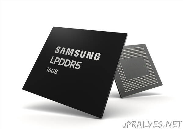 Samsung Begins Mass Production of Industry’s First 16GB LPDDR5 DRAM for Next-Generation Premium Smartphones