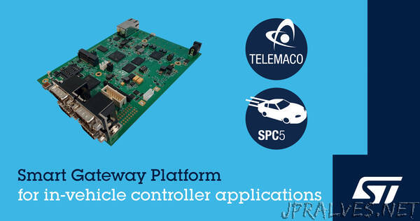 STMicroelectronics Launches Smart Gateway Platform for Automotive Gateway and Domain Controller Applications