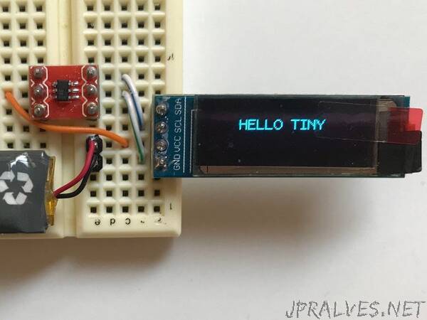 OLED Display Driven by ATtiny10