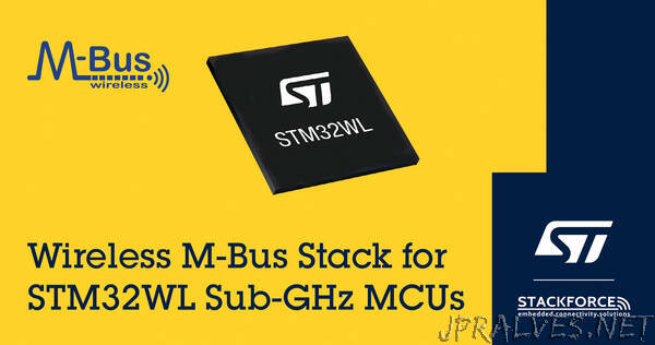 STMicroelectronics Expands STM32WL Wireless Microcontroller Ecosystem with wM-Bus Stack for Smart Metering from Stackforce