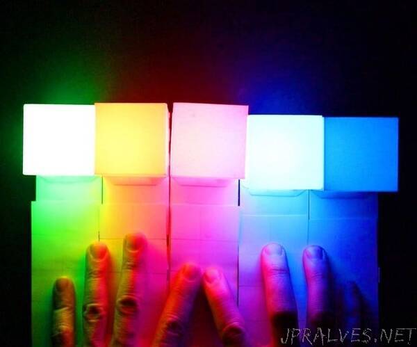 Touch Sensitive RGB Light Made From Paper