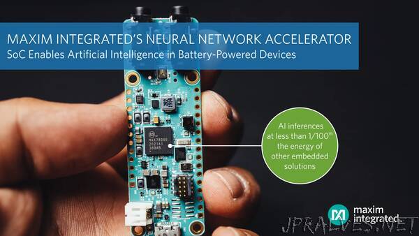 Maxim Integrated’s Neural Network Accelerator Chip Enables IoT Artificial Intelligence in Battery-Powered Devices