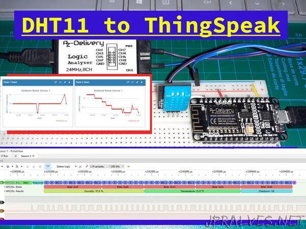 DHT11 Arduino Library and ThingSpeak