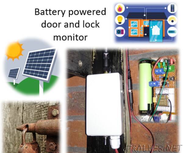 Battery Powered Shed Door & Lock Sensor, Solar, ESP8266, ESP-Now, MQTT