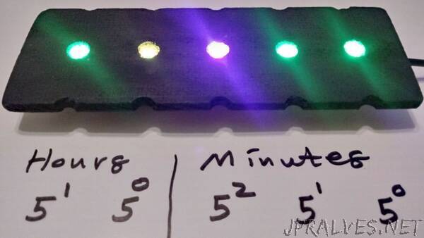 Quinary LED Art Clock