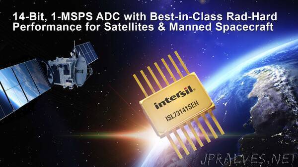 Renesas’ Intersil Brand 14-Bit, 1-MSPS ADC Delivers Best-in-Class Radiation-Hardened Performance for Satellites, Manned Spacecraft, and Lunar Space Missions