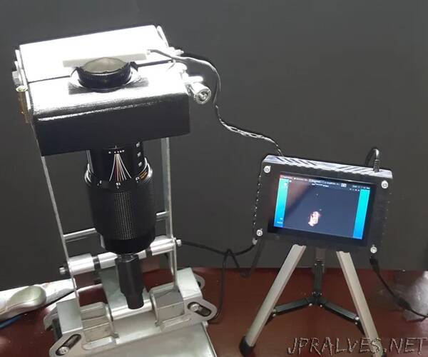 Soldering Microscope From SLR Zoom Lens and TV Wall Mount
